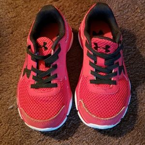 Under Armour red sneakers